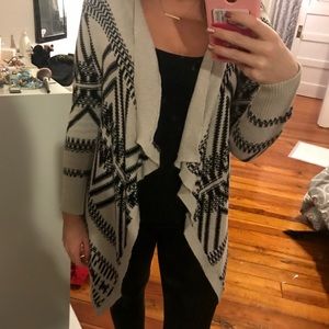Black & white cardigan